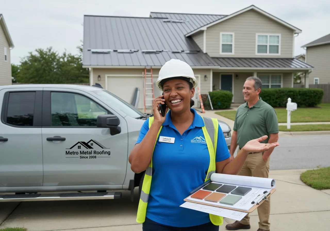 Storm Damage Metal Roof Repair in Hartshorne, OK